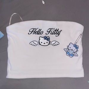 Hello kitty x forever 21 white tube top